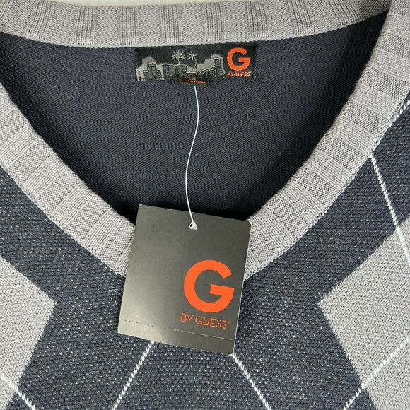 Men’s G by Guess Sweater Cardigan Long Sleeve X Large Gray - Picture 4 of 9